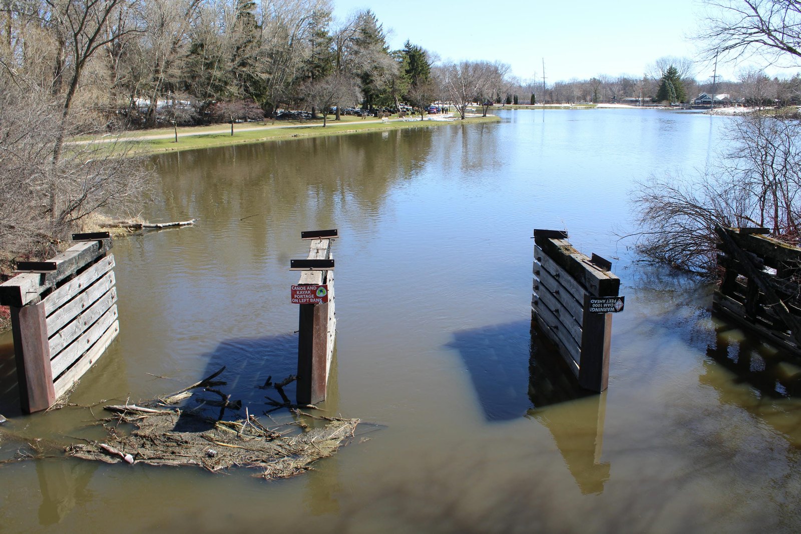 Pilings from previous spur bridge